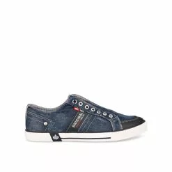 magasin de chaussures -magasin de chaussures baskets jeans denim side 1