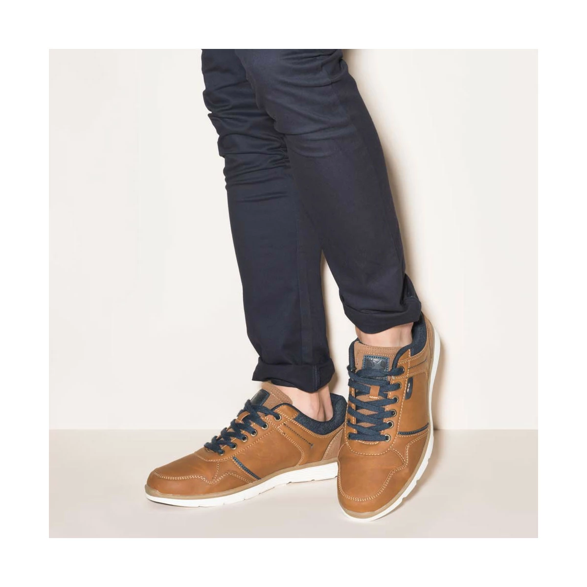 Baskets MARRON DENIM SIDE 2 Baskets MARRON DENIM SIDE – Image 2