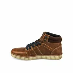 Baskets MARRON DENIM SIDE -magasin de chaussures baskets marron denim side 50