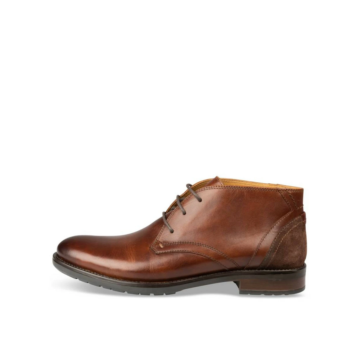 Bottines COGNAC B-BLAKE CUIR 3 Bottines COGNAC B-BLAKE CUIR â Image 3