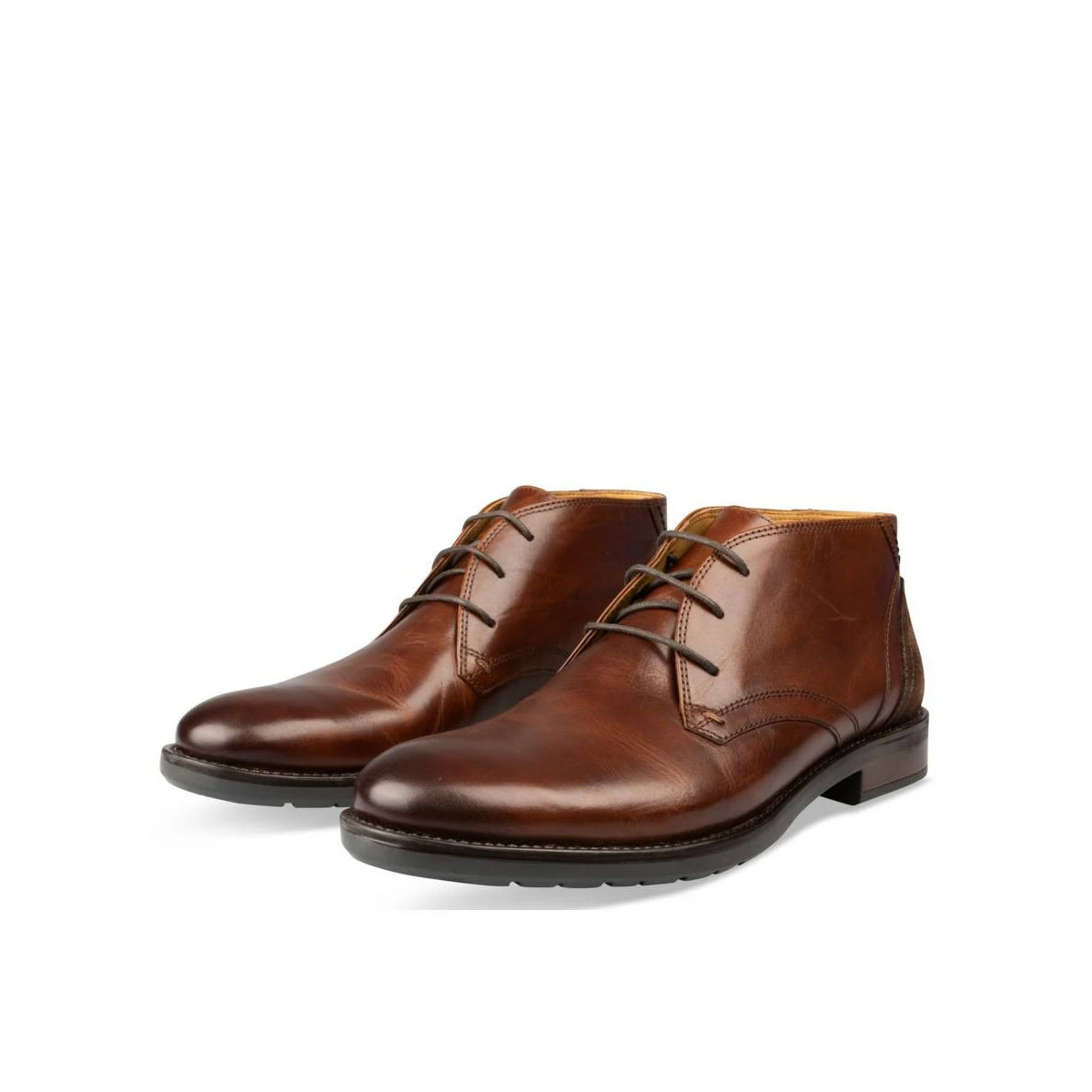 Bottines COGNAC B-BLAKE CUIR 1 Bottines COGNAC B-BLAKE CUIR