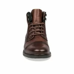 Bottines COGNAC DENIM SIDE CUIR -magasin de chaussures bottines cognac denim side cuir 10