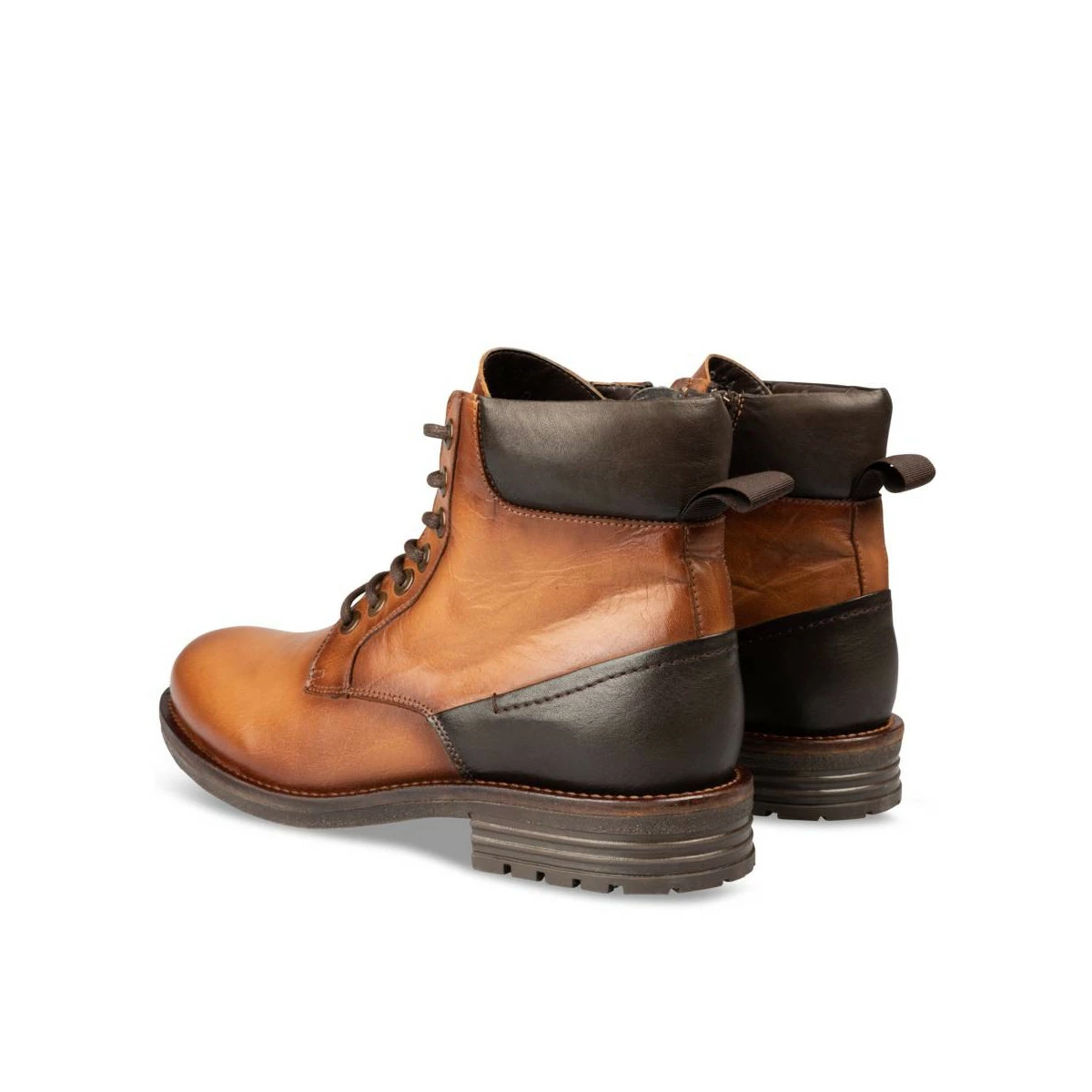Bottines COGNAC DENIM SIDE CUIR 4 Bottines COGNAC DENIM SIDE CUIR – Image 4