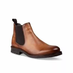 Bottines COGNAC DENIM SIDE CUIR