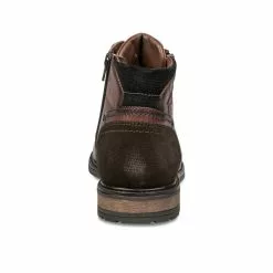 Bottines COGNAC DENIM SIDE CUIR -magasin de chaussures bottines cognac denim side cuir 37