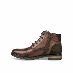 Bottines COGNAC DENIM SIDE CUIR -magasin de chaussures bottines cognac denim side cuir 38