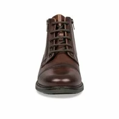 Bottines COGNAC DENIM SIDE CUIR -magasin de chaussures bottines cognac denim side cuir 39