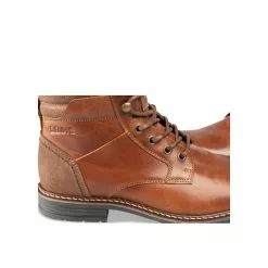 Bottines COGNAC DENIM SIDE CUIR -magasin de chaussures bottines cognac denim side cuir 4