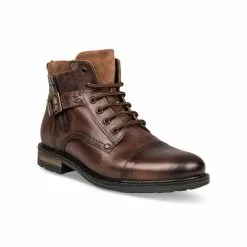Bottines COGNAC DENIM SIDE CUIR