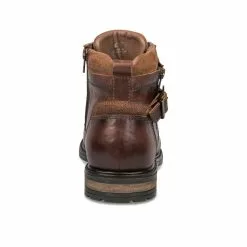 Bottines COGNAC DENIM SIDE CUIR -magasin de chaussures bottines cognac denim side cuir 43