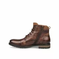 Bottines COGNAC DENIM SIDE CUIR -magasin de chaussures bottines cognac denim side cuir 44