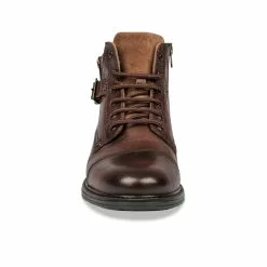 Bottines COGNAC DENIM SIDE CUIR -magasin de chaussures bottines cognac denim side cuir 45
