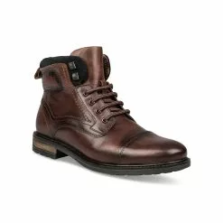 Bottines COGNAC DENIM SIDE CUIR