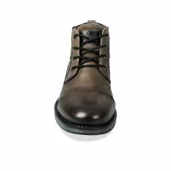 Bottines GRIS DENIM SIDE CUIR -magasin de chaussures bottines gris denim side cuir 4