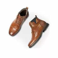 Bottines MARRON DENIM SIDE -magasin de chaussures bottines marron denim side 121