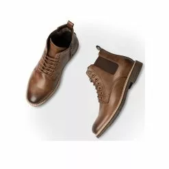 Bottines MARRON DENIM SIDE 11 Bottines MARRON DENIM SIDE -magasin de chaussures bottines marron denim side 170