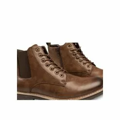 Bottines MARRON DENIM SIDE 12 Bottines MARRON DENIM SIDE -magasin de chaussures bottines marron denim side 171