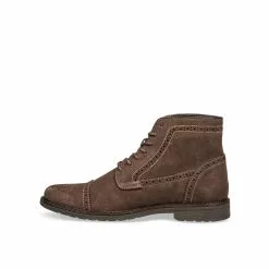 Bottines MARRON DENIM SIDE CUIR -magasin de chaussures bottines marron denim side cuir 112