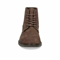 Bottines MARRON DENIM SIDE CUIR -magasin de chaussures bottines marron denim side cuir 113
