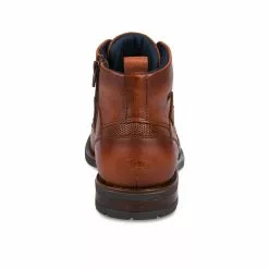 Bottines MARRON DENIM SIDE CUIR -magasin de chaussures bottines marron denim side cuir 126
