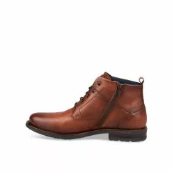 Bottines MARRON DENIM SIDE CUIR -magasin de chaussures bottines marron denim side cuir 127