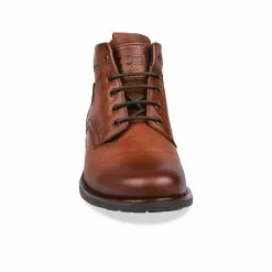 Bottines MARRON DENIM SIDE CUIR -magasin de chaussures bottines marron denim side cuir 128