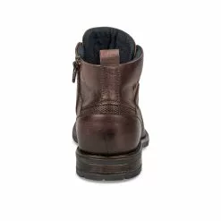 Bottines MARRON DENIM SIDE CUIR -magasin de chaussures bottines marron denim side cuir 131