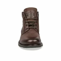 Bottines MARRON DENIM SIDE CUIR -magasin de chaussures bottines marron denim side cuir 133