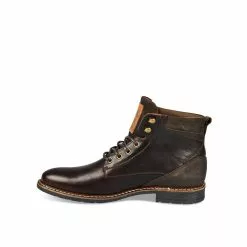 Bottines MARRON DENIM SIDE CUIR -magasin de chaussures bottines marron denim side cuir 18