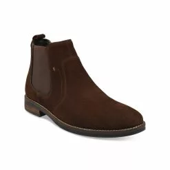 Bottines MARRON DENIM SIDE CUIR