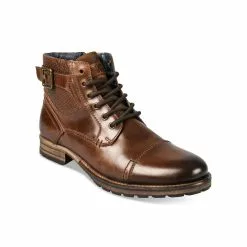 Bottines MARRON DENIM SIDE CUIR