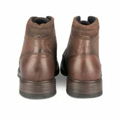 Bottines MARRON DENIM SIDE CUIR -magasin de chaussures bottines marron denim side cuir 43