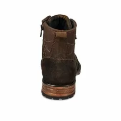 Bottines MARRON DENIM SIDE CUIR -magasin de chaussures bottines marron denim side cuir 68