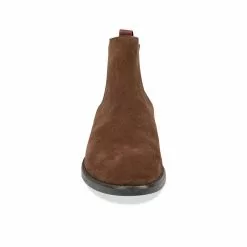 Bottines MARRON DENIM SIDE CUIR -magasin de chaussures bottines marron denim side cuir 75