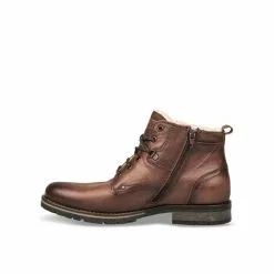 Bottines MARRON DENIM SIDE CUIR -magasin de chaussures bottines marron denim side cuir 79