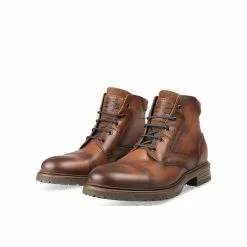Bottines MARRON DENIM SIDE CUIR