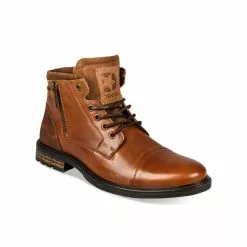 Bottines MARRON DENIM SIDE CUIR