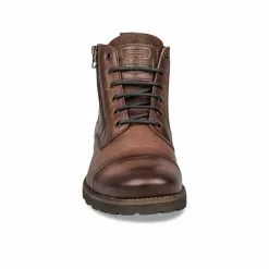 Bottines MARRON DENIM SIDE CUIR -magasin de chaussures bottines marron denim side cuir 9