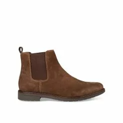 Bottines MARRON DENIM SIDE CUIR -magasin de chaussures bottines marron denim side cuir 94
