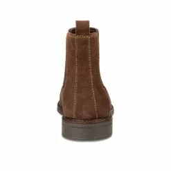 Bottines MARRON DENIM SIDE CUIR -magasin de chaussures bottines marron denim side cuir 95