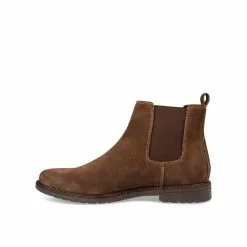 Bottines MARRON DENIM SIDE CUIR -magasin de chaussures bottines marron denim side cuir 96