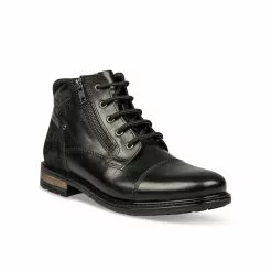 Bottines NOIR DENIM SIDE CUIR