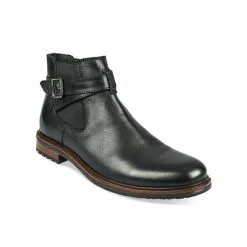 Bottines NOIR DENIM SIDE CUIR