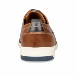 Derbies COGNAC DENIM SIDE CUIR -magasin de chaussures derbies cognac denim side cuir 2