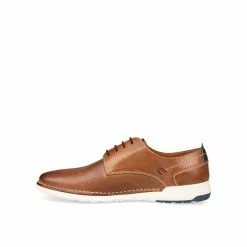 Derbies COGNAC DENIM SIDE CUIR -magasin de chaussures derbies cognac denim side cuir 3