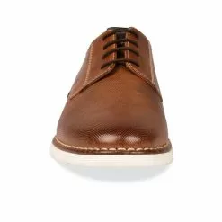 Derbies COGNAC DENIM SIDE CUIR -magasin de chaussures derbies cognac denim side cuir 4