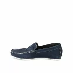 Mocassins BLEU CAPE BOARD CUIR -magasin de chaussures mocassins bleu cape board cuir 33