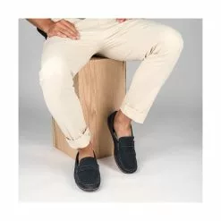 Mocassins BLEU MEGIS CASUAL -magasin de chaussures mocassins bleu megis casual 6