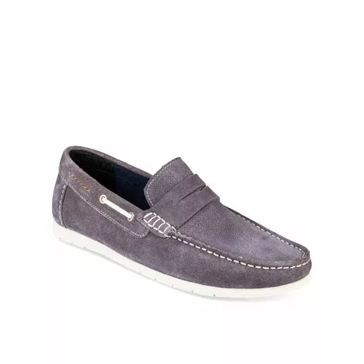 Mocassins GRIS CAPE BOARD CUIR -magasin de chaussures mocassins gris cape board cuir 5
