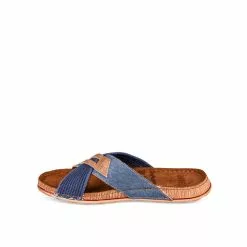 Mules BLEU DENIM SIDE -magasin de chaussures mules bleu denim side 3